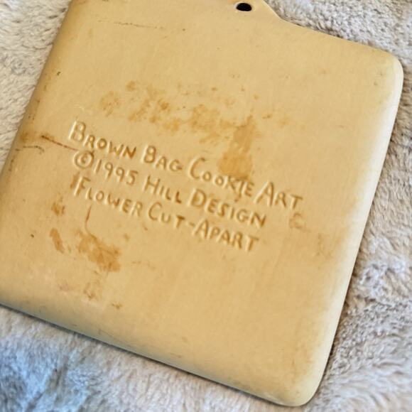 Lot Brown Bag Cookie Art Mold Homemade Bread & Pampered Chef Heart Baking Stone - Picture 5 of 8